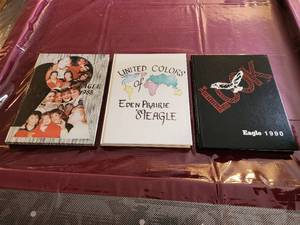 Eden Prairie Eagle Yearbooks 1988, 1989, 1990