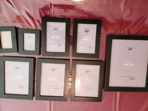 Variety of Black Wood Photo Picture Frames in Varying Sizes
