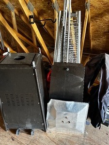 Propane Patio Heater with Cover and New Glass Tube