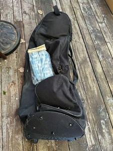 Rolling Travel Golf Bag and Club Covers
