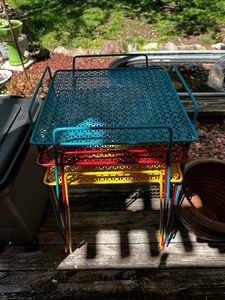 Colorful Outdoor Side Tables