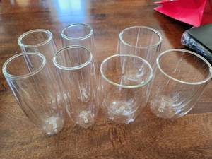 Double Walled Insulated Glass Stemless Glasses Tumblers
