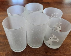 Frosted Holiday Glassware