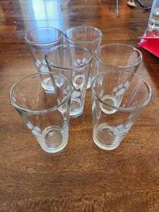 Paw Print Etched Pint Glasses, Set of 6