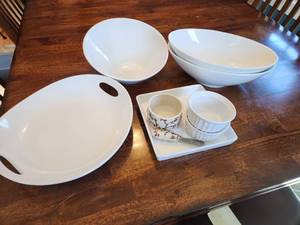 White Serving Pieces