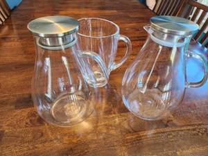 Three Glass Pitchers