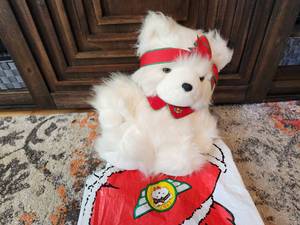 Vintage 1987 Dayton Hudson Mrs. Santa Bear In Original Bag