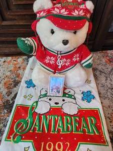 Vintage 1992 Dayton Hudson Santa Bear In Original Bag