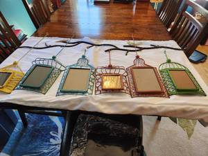 Bird Cage Hanging Picture Photo Frames