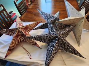 Paper Star Lanterns 22, Set of 4