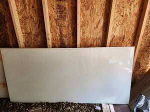 3 Clear Glass Dry Erase Writing Boards with Mounting Brackets and Market Buckets Measuring 60 x 36