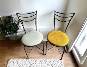 Pair of Vintage Metal Chairs