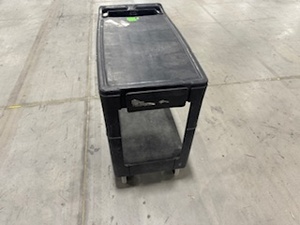 lot 64 image: Rubbermaid Utility Cart (Black)