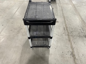 lot 65 image: Rubbermaid Utility Cart (Black)