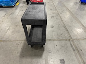 lot 66 image: Rubbermaid Utility Cart (Black)