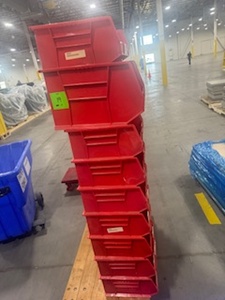lot 19 image: 9 Red Bins