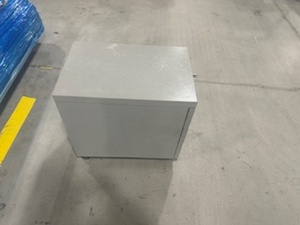 lot 25 image: Two Door Rolling File Cabinet with Key