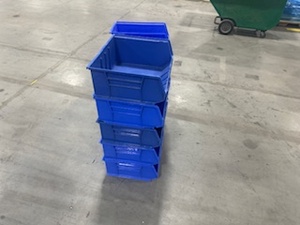 lot 33 image: 10 Blue Bins