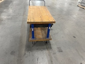 lot 41 image: Cutom Made Heavy Duty Utility Cart with Slide out Bins