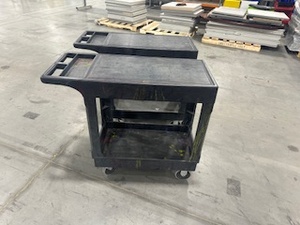 lot 56 image: Pair of Identical Uline Utility Carts