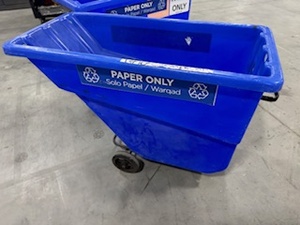 lot 148 image: Pair of Blue Tilt Trucks