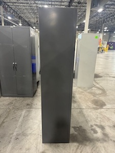 lot 111 image: Pair of Two Door Cabinets, No Keys, Four Adjustable Shelves