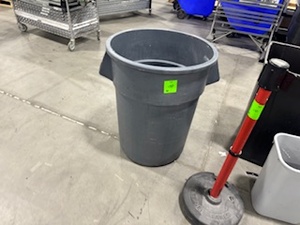 lot 137 image: Garbage Cans and Banner Stake
