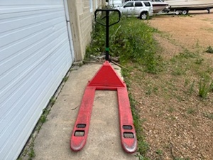 lot 6 image: Hand Pallet Jack (Associated Solutions) Red, 5500 Lb