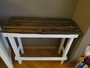 Handcrafted Farm House Console or Behind the Couch Table - 36 x 14 x 32