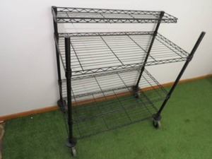 Metal 4 Shelf Rolling StorageDisplay Rack - 36 x 18 x 40