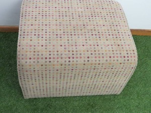 Multicolor Polka Dot Ottoman