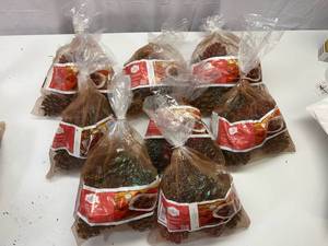 MM. 8 Bags of Cinnamon Pine Cones