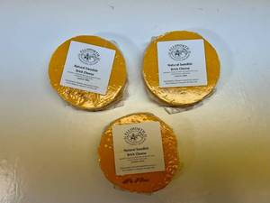 3x Swedish Brick Cheese Rounds Best by 05152024