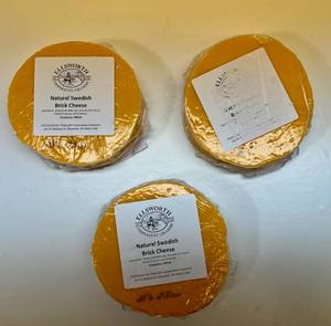 3x Swedish Brick Cheese Rounds Best by 05152024