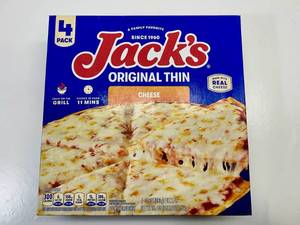4 Pack Jacks Original Thin Cheese Pizzas