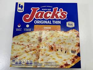 4 Pack Jacks Original Thin Cheese Pizzas
