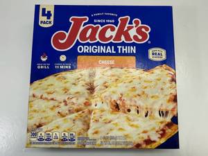 4 Pack Jacks Original Thin Cheese Pizzas