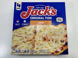 4 Pack Jacks Original Thin Cheese Pizzas