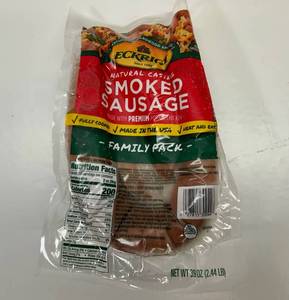 G. Eckrich Smoked Sausage-2.44lb Family Pack