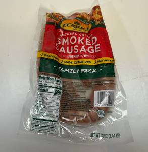 G. Eckrich Smoked Sausage-2.44lb Family Pack