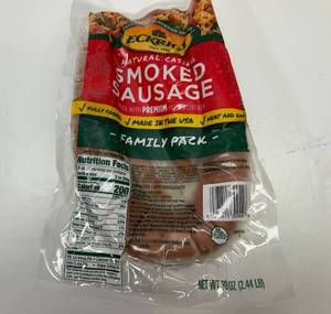 G. Eckrich Smoked Sausage-2.44lb Family Pack