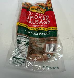 G. Eckrich Smoked Sausage-2.44lb Family Pack