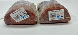 F. 2.51lb & 2.30 lb Smithfield Honey Cured Sliced Ham Best by 02112024
