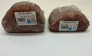 F. 2.83lb & 1.661lb Smithfield Honey Cured Sliced Ham Best by 02112024