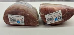 F. 2.56lb & 2.05lb Smithfield Honey Cured Sliced Ham Best by 02112024
