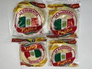 4x 10ct Pkgs La Banderita Fajita Flour Tortillas