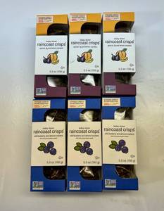 MM. 6x (3 each)5.3oz Raincoast Crisps-Wild Blueberry & Apricot Fig & Lemon Crackers