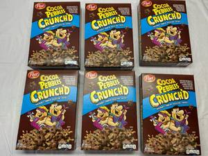 OO. 6x 11.5oz Cocoa Pebbles Crunch Cereal