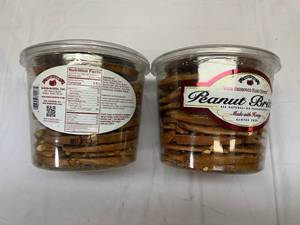 2x 38oz Tubs Olde-Fashoned Hand Dipped Peanut Brittle&nbspBest&nbspBy 02282024