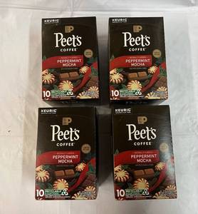 4x 10ct Peets Peppermint Mocha K-cups-82027